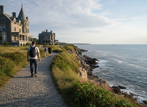 Cliff Walk in Newport